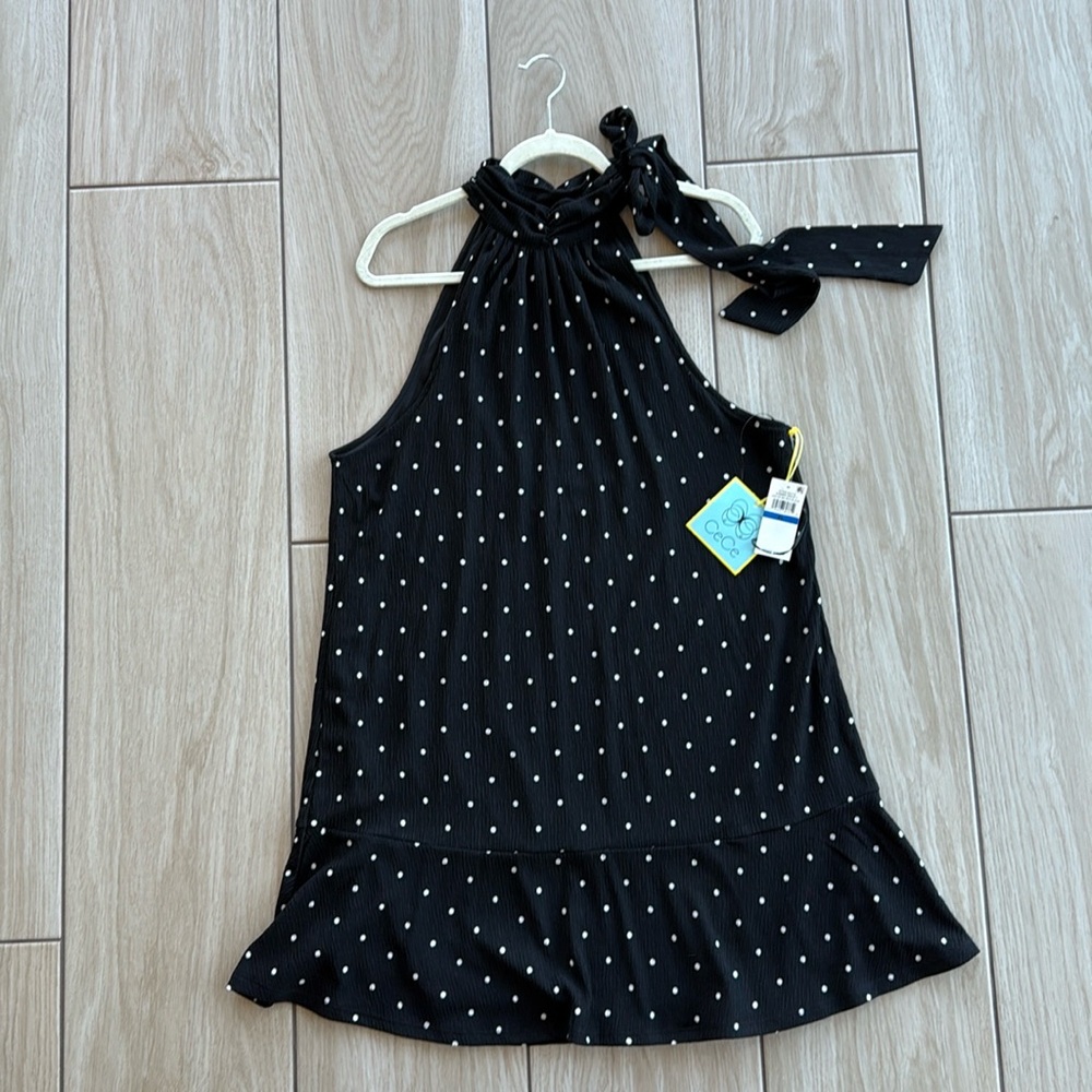 CeCe Black Polka Dot Dreas